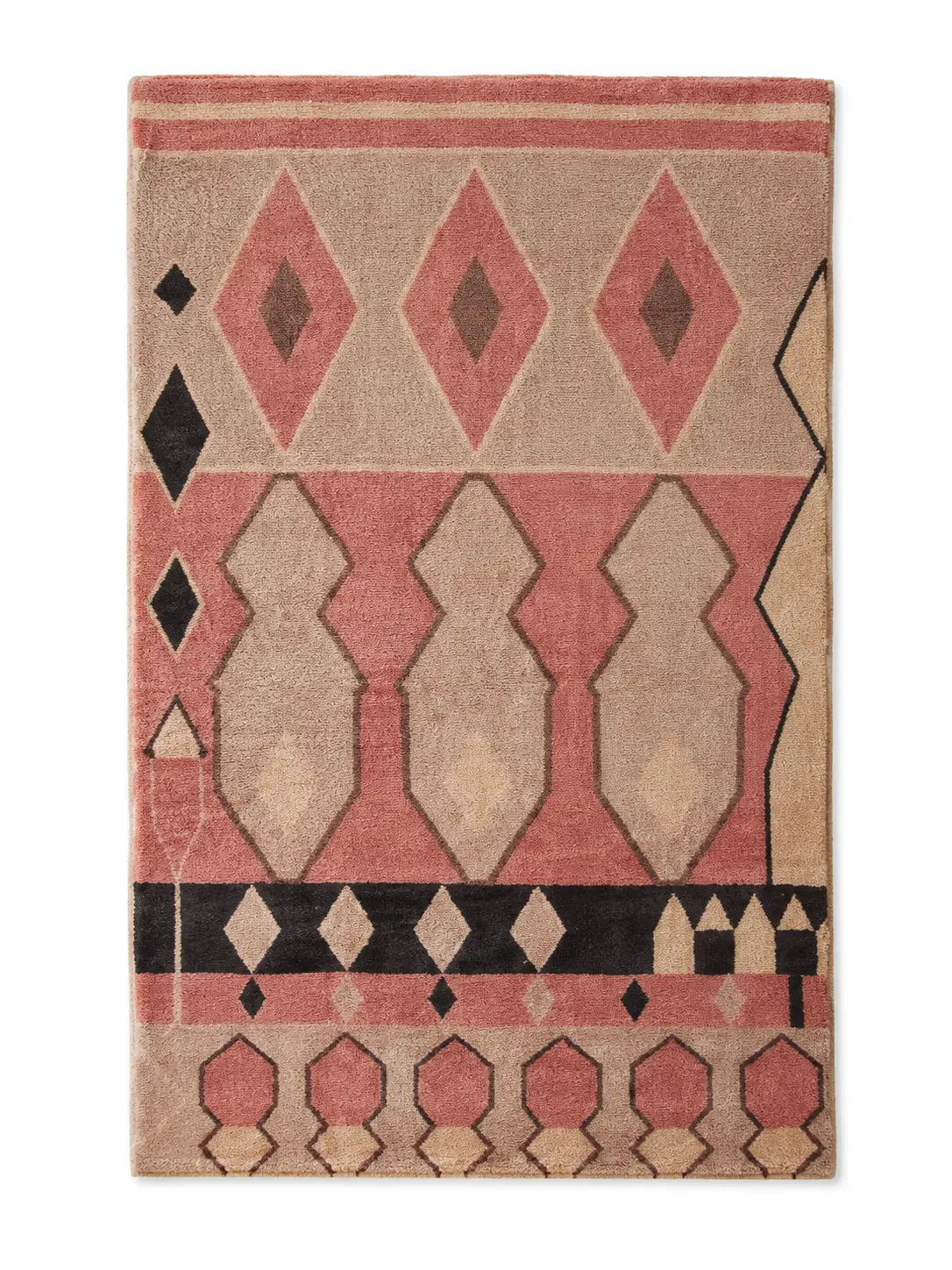 TAPIS TERRACOTTA BOHEME VINTAGE | Tapis Géométrique Inspiré du Sud et du Désert - Muses Galerie80x120