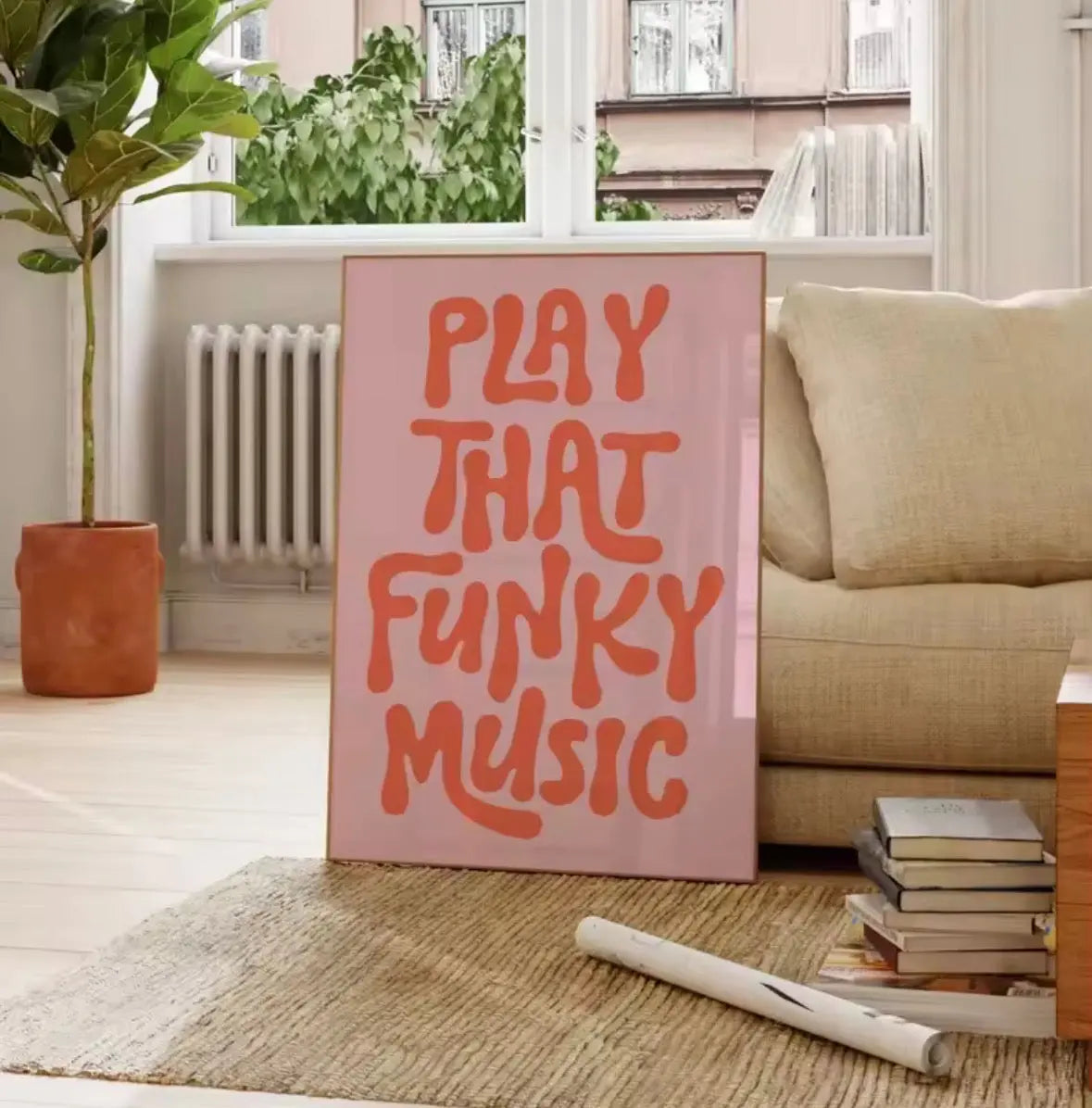 Play That Funky Music – Affiche Typographique Rétro Années 70 Muses Galerie