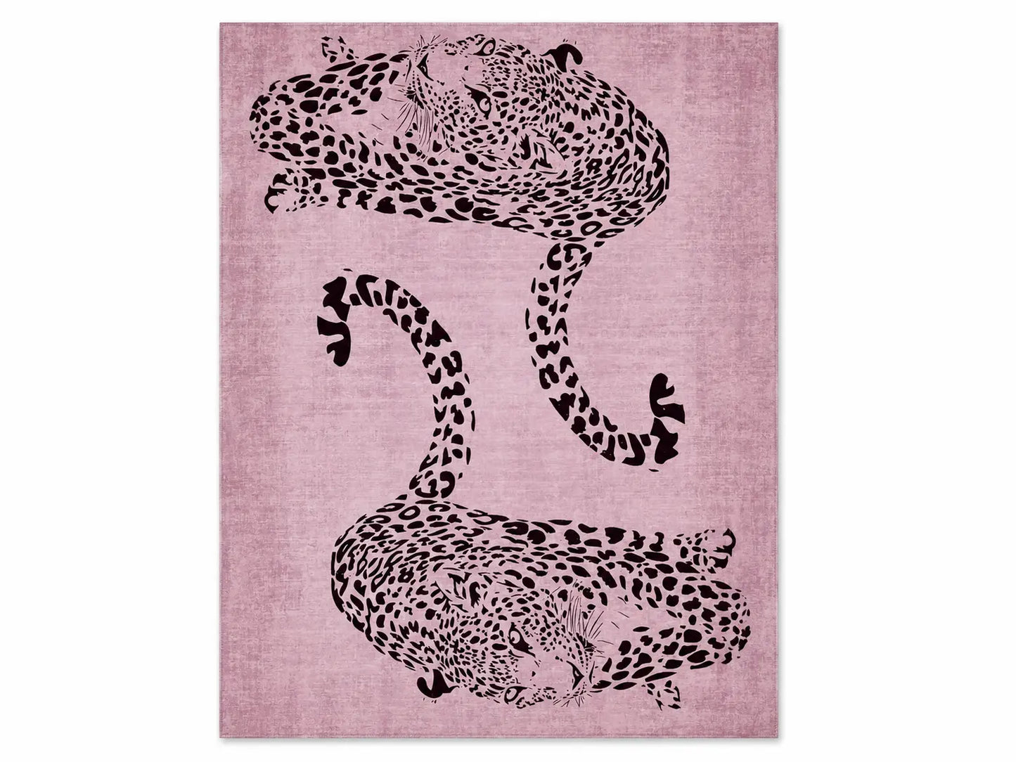 Tapis Léopard Rose | Tapis Design Animal Print Contemporain Muses Galerie