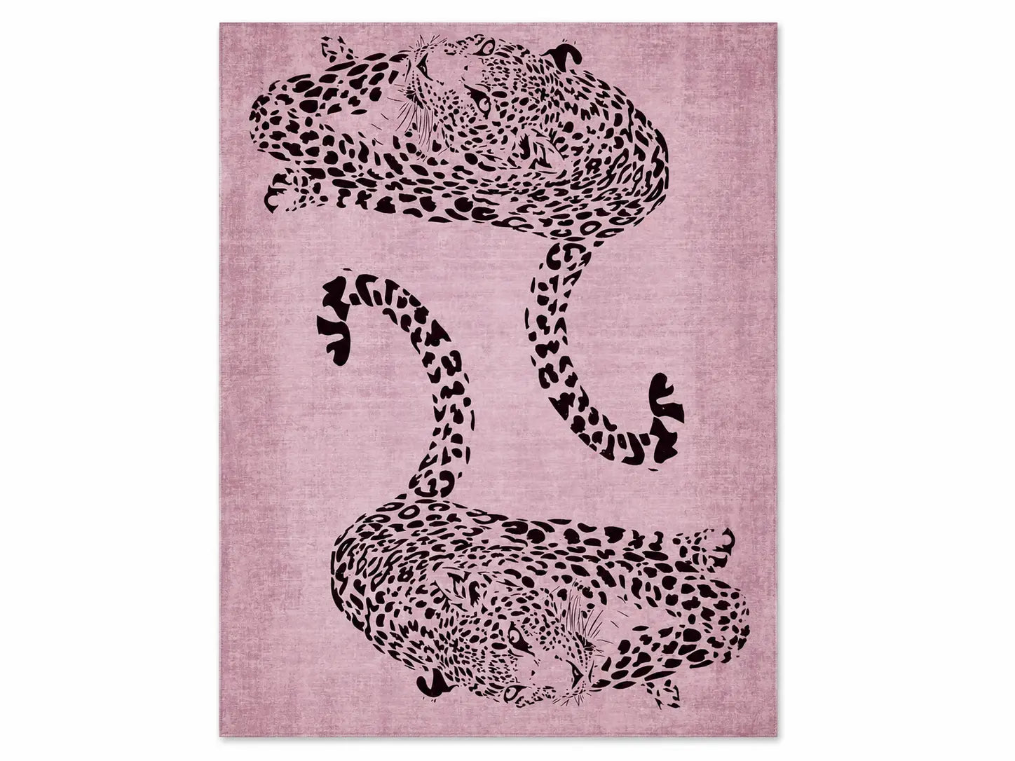 Tapis Léopard Rose | Tapis Design Animal Print Contemporain Muses Galerie