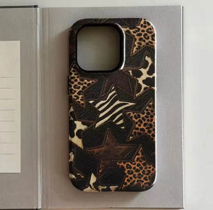 COQUE IPHONE ÉTOILES LÉOPARD | Coque Wild Luxury Vintage - Muses GalerieIphone 12
