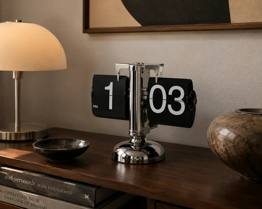HORLOGE FLIP VINTAGE | Horloge Design Rétro Automatique - Muses Galerie
