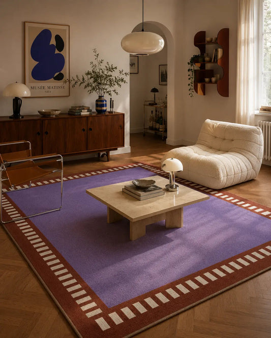 TAPIS VIOLET VINTAGE |Tapis Design Postmoderne & Color Block - Muses Galerie80x120