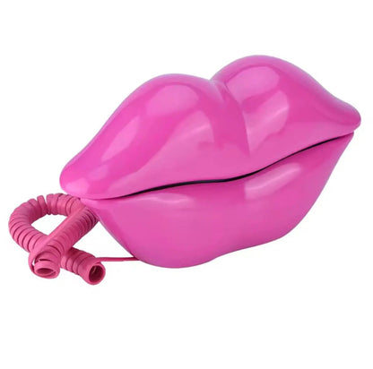 TÉLÉPHONE LÈVRE VINTAGE FONCTIONNEL | Iconic Lip Phone - Muses GalerieRose Fushia