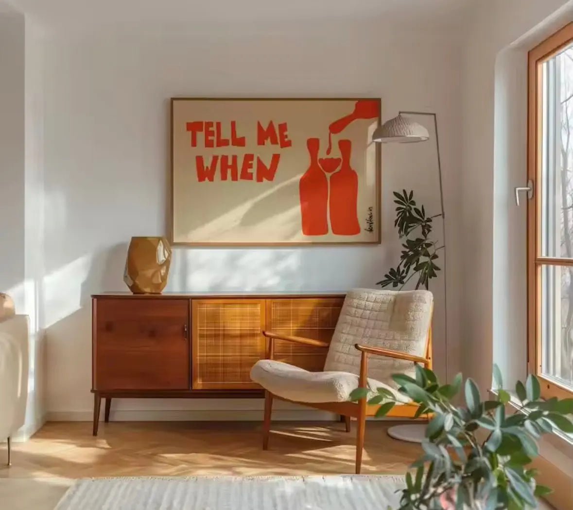 TELL ME WHEN | Affiche Apéritif Vintage et Art de Vivre Méditerranéen - Muses Galerie20x30