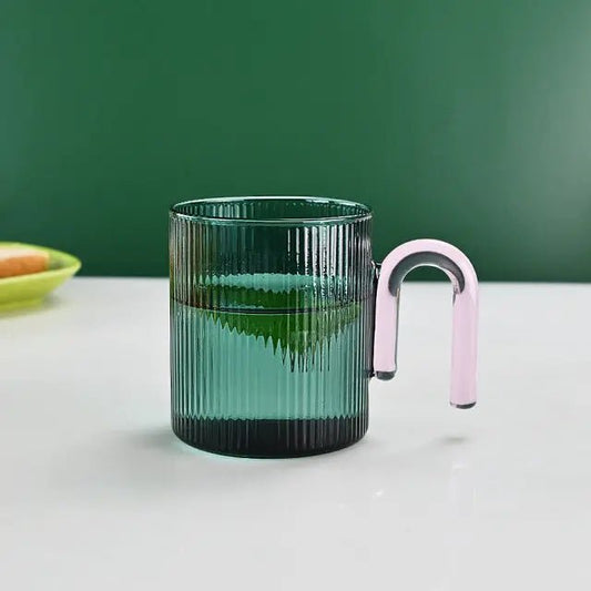 MUG GLASS BICLORE - Muses Galerie350 ml