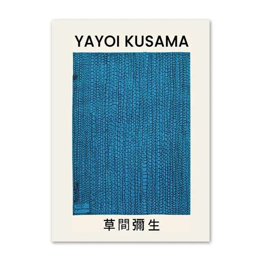 YAYOI KUSAMA BLUE - Muses Galerie13x18cm