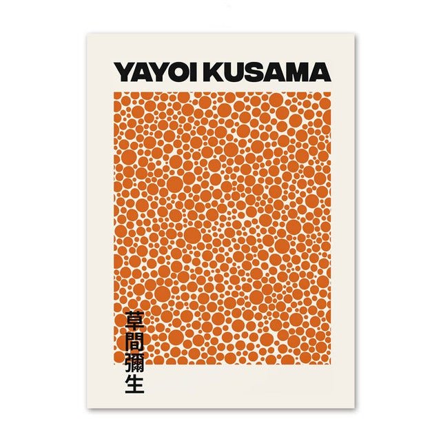 YAYOI KUSAMA ORANGE - Muses Galerie13x18cm