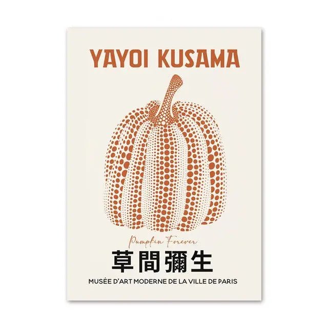 YAYOI KUSAMA PUMPKIN - Muses Galerie13x18cm