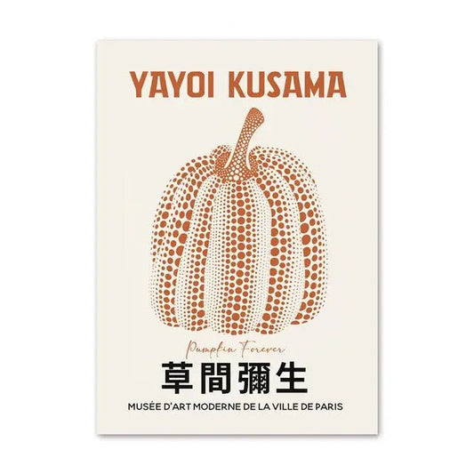 YAYOI KUSAMA PUMPKIN - Muses Galerie13x18cm