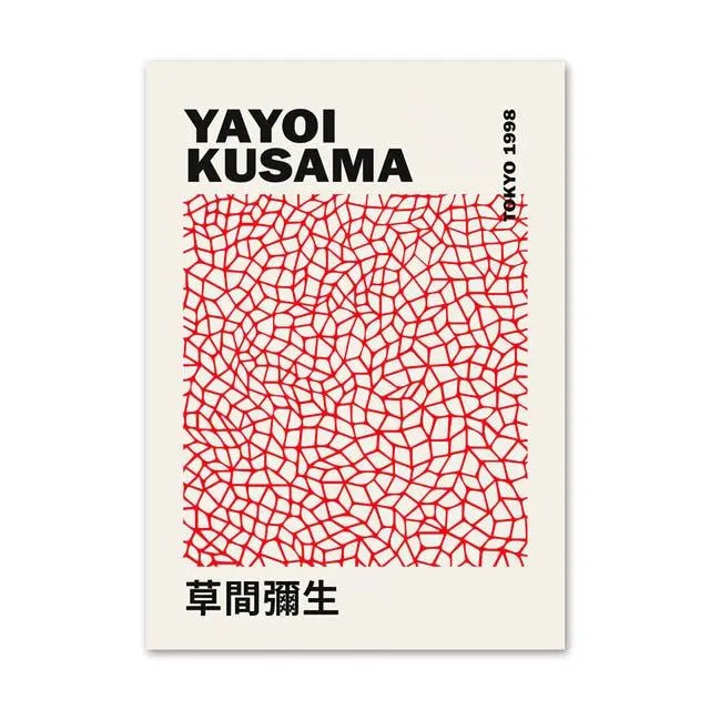 YAYOI KUSAMA RED - Muses Galerie13x18cm